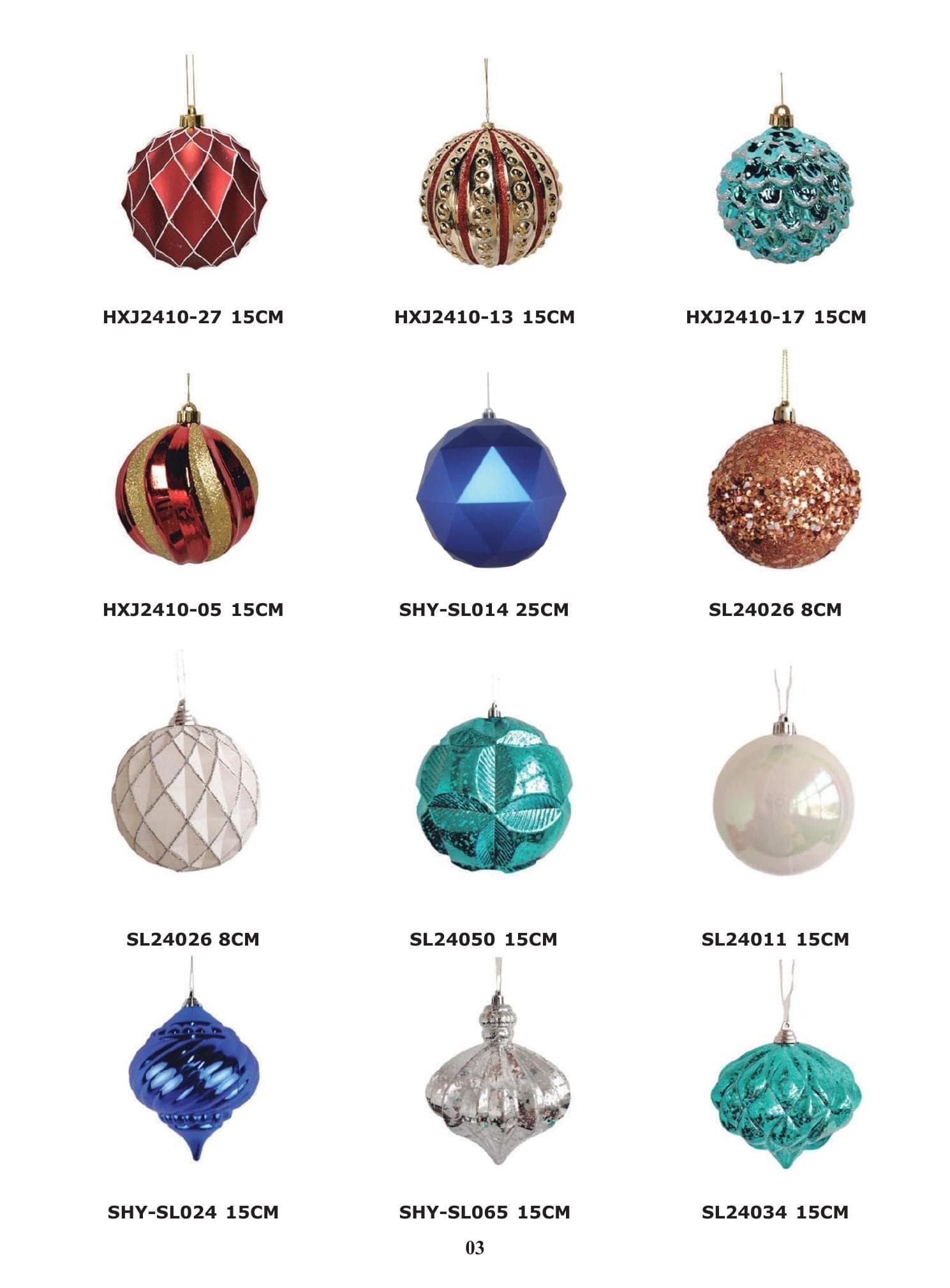 Christmas hanging ornament collection