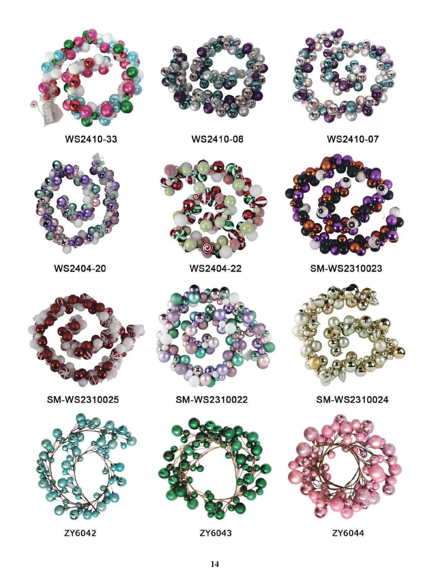 Christmas Ball Garlands catalog collection