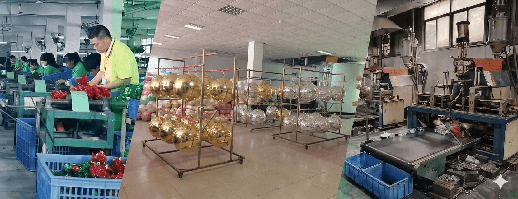 SEN MASINE Christmas ornament production areas